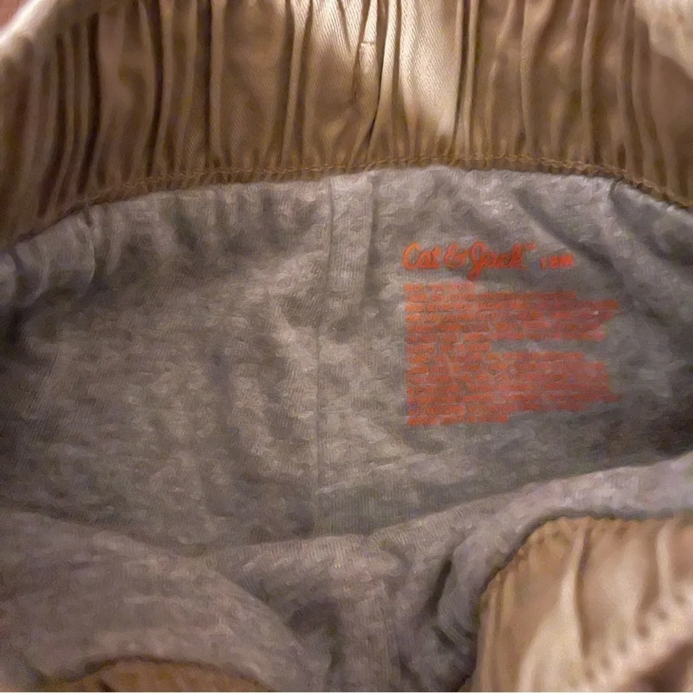 Cat & Jack | soft lined khaki cargo style pants | 18 mo